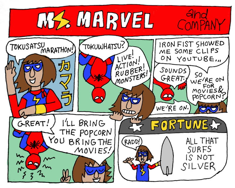 Illustration for article titled Ms. Marvel and Allies
